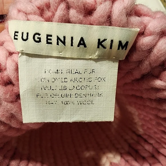 Eugenia Kim Pink PomPom Hat